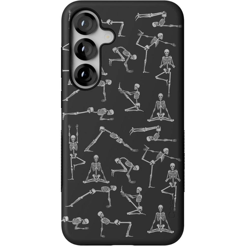 imageCasely Galaxy S25 Plus Case  Lucky You  Shamrock  Bold Protective Design  Compatible with MagSafeCorpse Pose  Skeleton Yoga