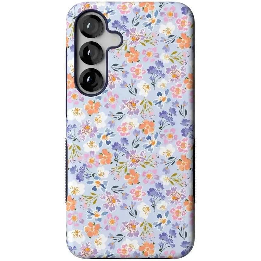 imageCasely Galaxy S25 Plus Case  Lucky You  Shamrock  Bold Protective Design  Compatible with MagSafePoppy Meadows  Pastel Floral