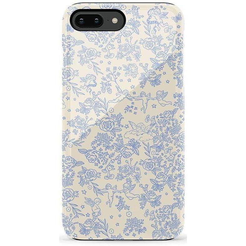 imageCasely iPhone 678 Plus Case  Pura Vida  Tropical Dreams  Essential Slim DualLayer Protective DesignCupids Canvas  Periwinkle Floral