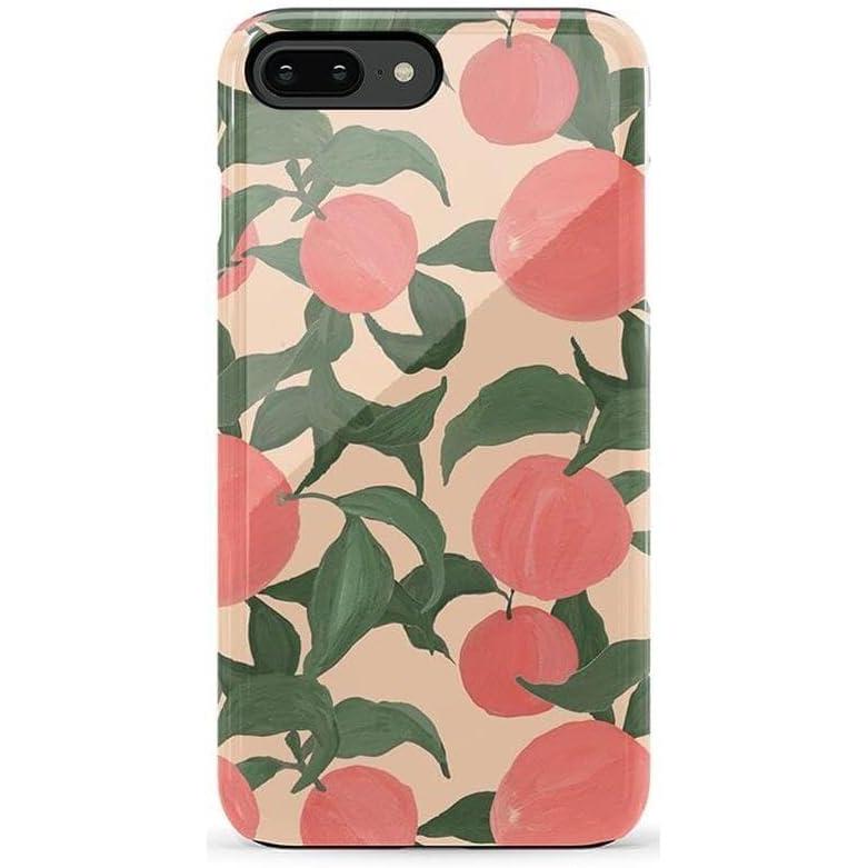 imageCasely iPhone 678 Plus Case  Pura Vida  Tropical Dreams  Essential Slim DualLayer Protective DesignFeeling Peachy  Blush Vines
