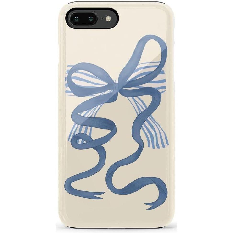 imageCasely iPhone 678 Plus Case  Pura Vida  Tropical Dreams  Essential Slim DualLayer Protective DesignHeartstrings  Blue Bow