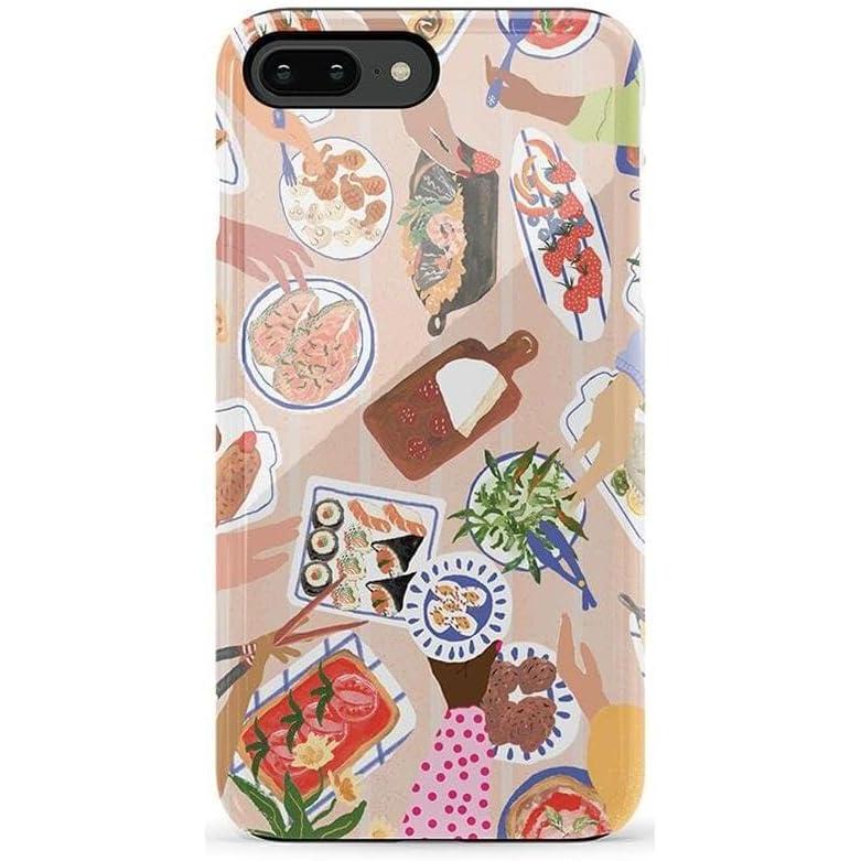 imageCasely iPhone 678 Plus Case  Pura Vida  Tropical Dreams  Essential Slim DualLayer Protective DesignPicnic Party  Painted Collage