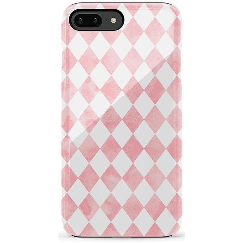 imageCasely iPhone 678 Plus Case  Pura Vida  Tropical Dreams  Essential Slim DualLayer Protective DesignQueen of Diamonds  Pink Watercolor