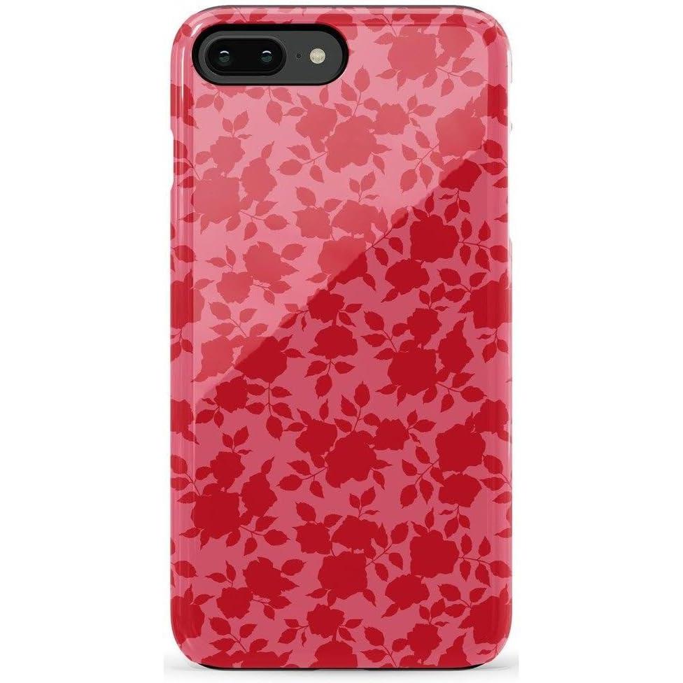 imageCasely iPhone 678 Plus Case  Pura Vida  Tropical Dreams  Essential Slim DualLayer Protective DesignRose Garden  Red Aesthetic
