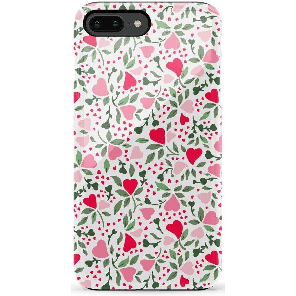 imageCasely iPhone 678 Plus Case  Pura Vida  Tropical Dreams  Essential Slim DualLayer Protective DesignVines of Love  Floral Heart