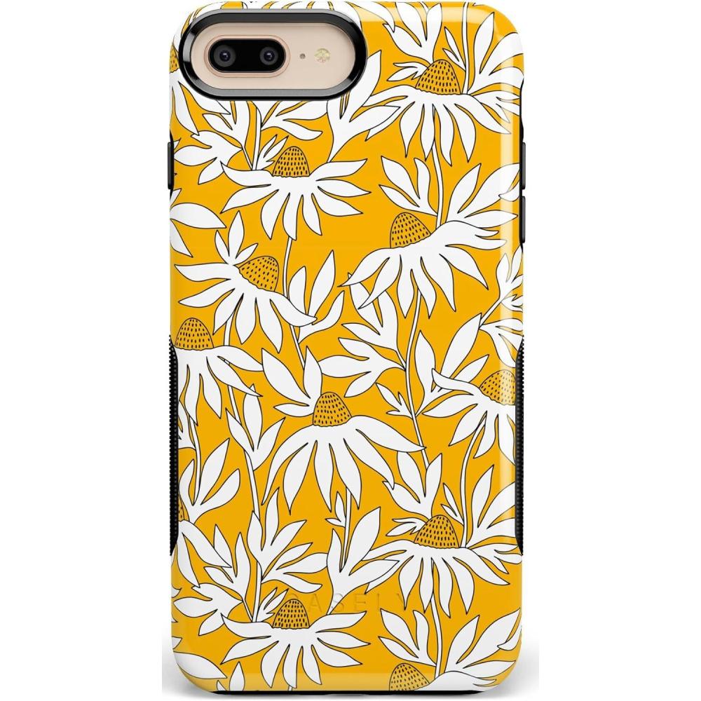 imageCasely iPhone 678 Plus Case  Pura Vida  Tropical Dreams  Essential Slim DualLayer Protective DesignWild About You  Yellow Floral