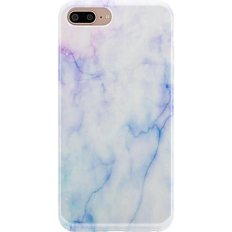 imageCasely iPhone 678 Plus Case  Somethings Fishy  Navy Blue amp Yellow Fish Print  Classic Ultra Slim DesignBlue  Purple Cotton Candy Marble