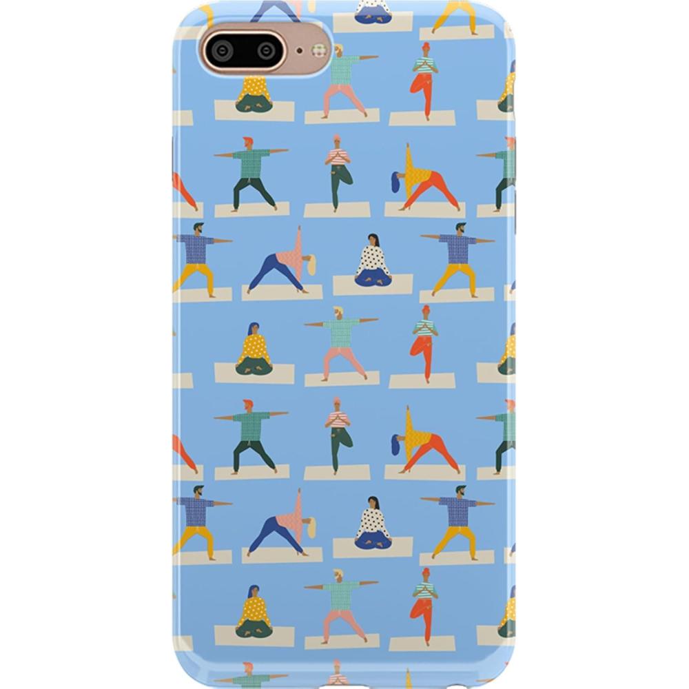 imageCasely iPhone 678 Plus Case  Somethings Fishy  Navy Blue amp Yellow Fish Print  Classic Ultra Slim DesignGo with the Flow Light Blue Yoga