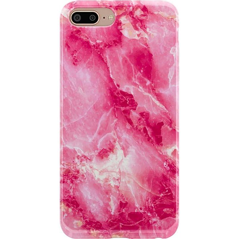 imageCasely iPhone 678 Plus Case  Somethings Fishy  Navy Blue amp Yellow Fish Print  Classic Ultra Slim DesignHot Pink Marble
