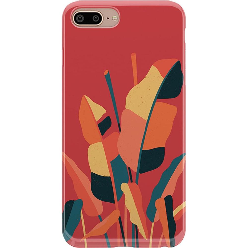 imageCasely iPhone 678 Plus Case  Somethings Fishy  Navy Blue amp Yellow Fish Print  Classic Ultra Slim DesignLet it Grow  Banana Leaf Floral
