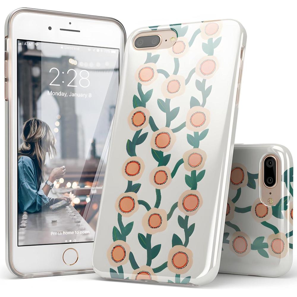 imageCasely iPhone 678 Plus Case  Somethings Fishy  Navy Blue amp Yellow Fish Print  Classic Ultra Slim DesignOff the Vine  Floral