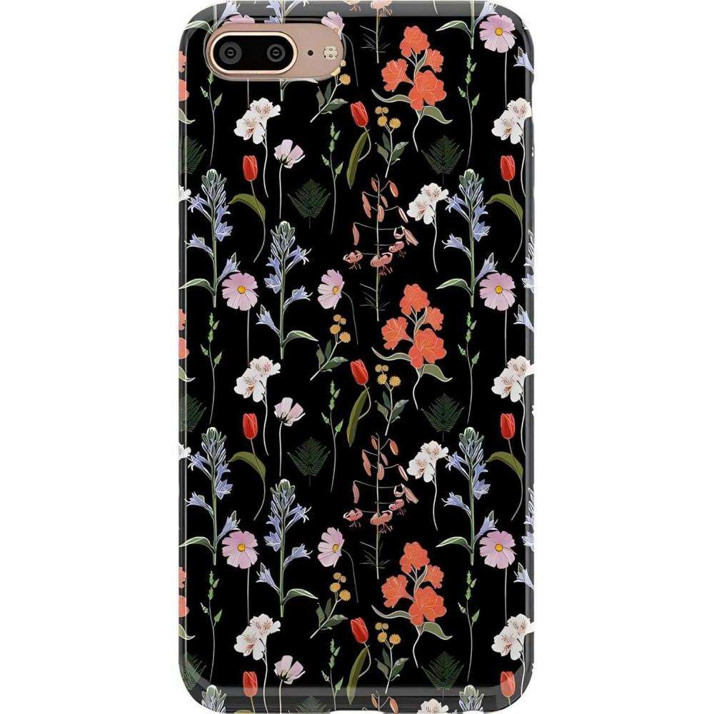 imageCasely iPhone 678 Plus Case  Somethings Fishy  Navy Blue amp Yellow Fish Print  Classic Ultra Slim DesignSecret Garden  Mixed Floral