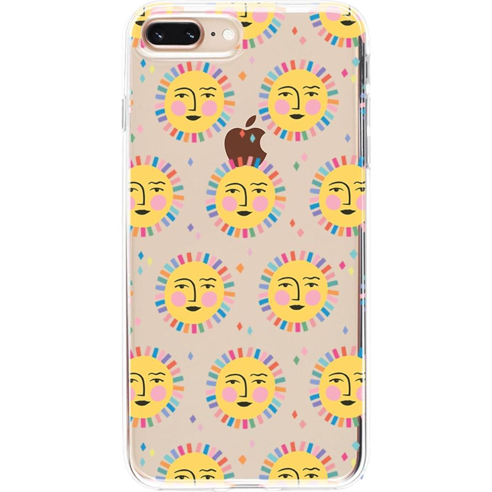 imageCasely iPhone 678 Plus Case  Somethings Fishy  Navy Blue amp Yellow Fish Print  Classic Ultra Slim DesignSunny Days  Sun Patterned