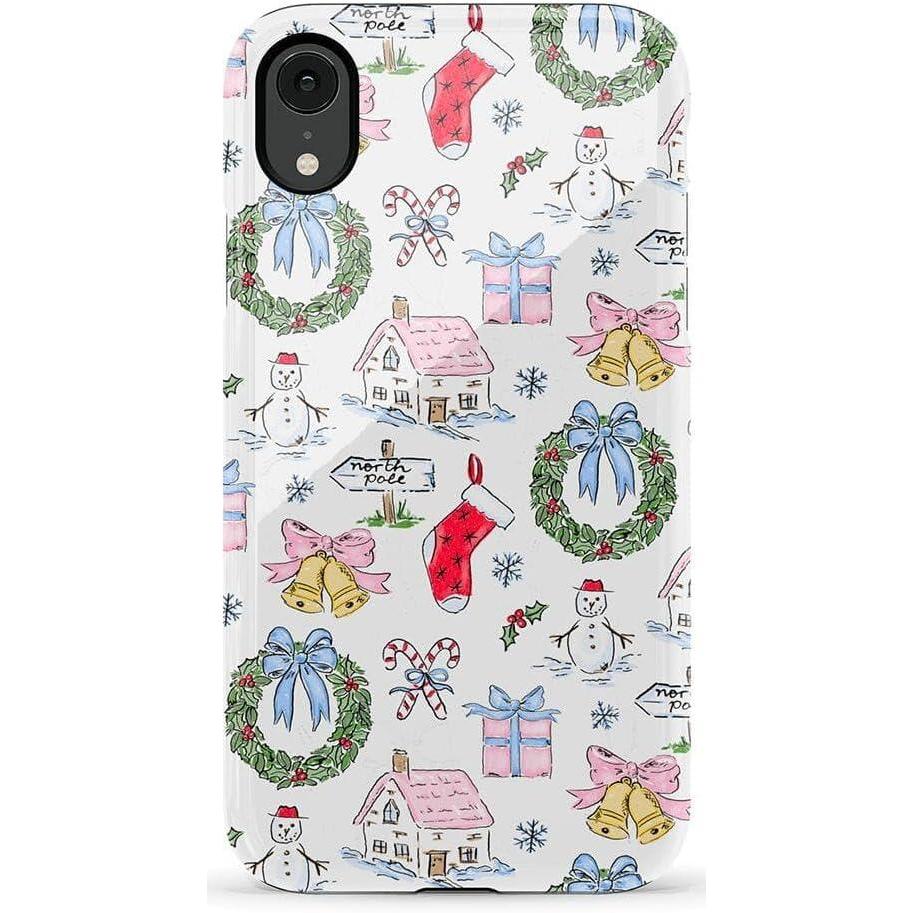 imageCasely iPhone XR Case  Goth Girlie  Black Bows  Essential Slim DualLayer Protective DesignChristmas Morning  Vintage Cartoon