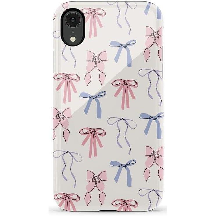 imageCasely iPhone XR Case  Goth Girlie  Black Bows  Essential Slim DualLayer Protective DesignCoquette Girlie  Pastel Bows