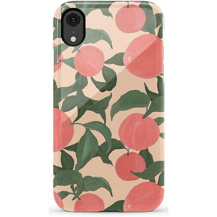 imageCasely iPhone XR Case  Goth Girlie  Black Bows  Essential Slim DualLayer Protective DesignFeeling Peachy  Blush Vines
