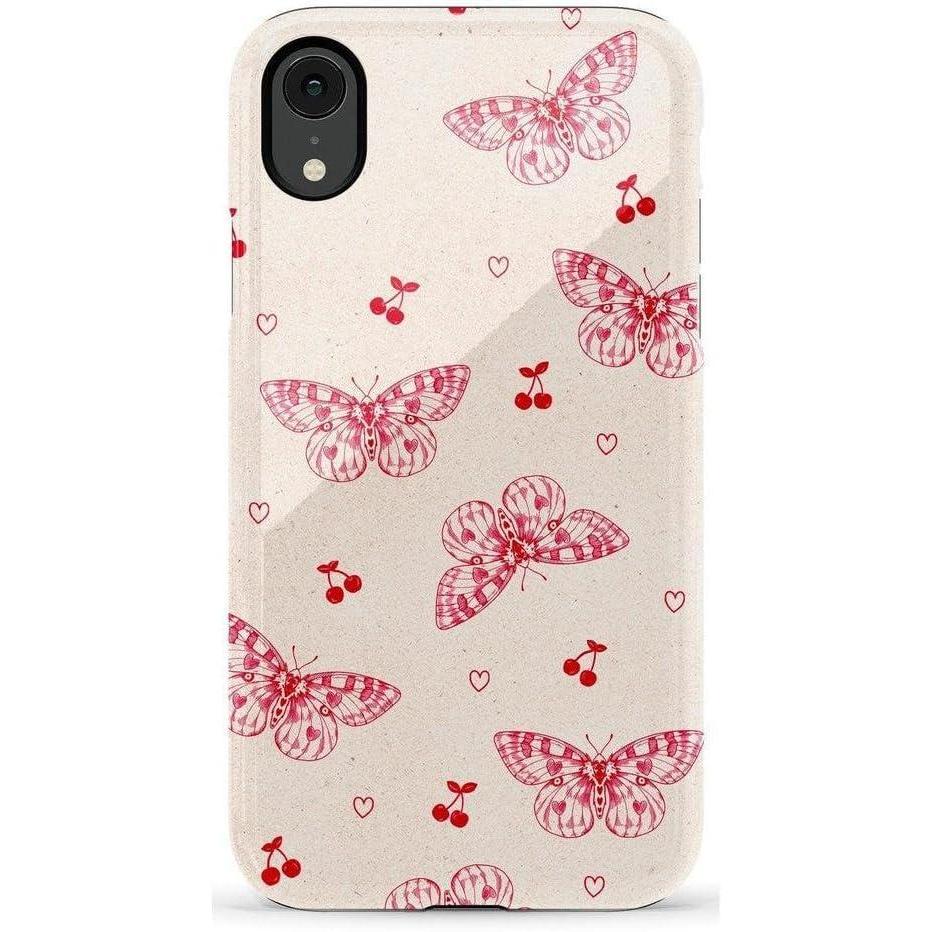 imageCasely iPhone XR Case  Goth Girlie  Black Bows  Essential Slim DualLayer Protective DesignHeart Flutters  Butterfly