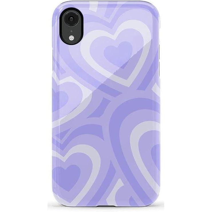 imageCasely iPhone XR Case  Goth Girlie  Black Bows  Essential Slim DualLayer Protective DesignLove Song  Lavender Heart