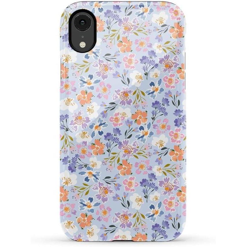 imageCasely iPhone XR Case  Goth Girlie  Black Bows  Essential Slim DualLayer Protective DesignPoppy Meadows  Pastel Floral