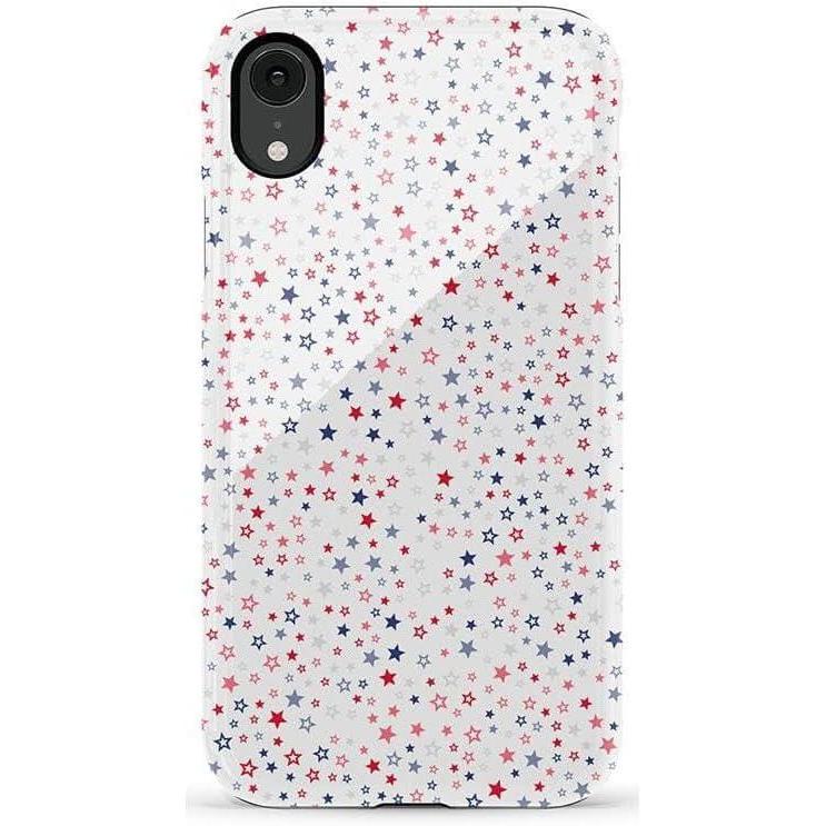 imageCasely iPhone XR Case  Goth Girlie  Black Bows  Essential Slim DualLayer Protective DesignSeeing Stars  Red  White  Blue