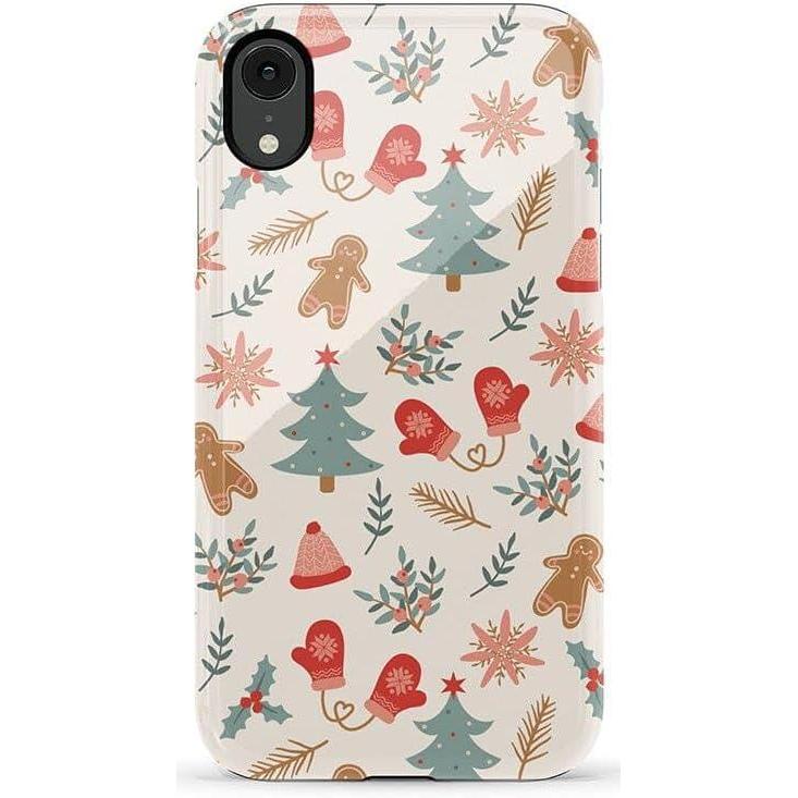 imageCasely iPhone XR Case  Goth Girlie  Black Bows  Essential Slim DualLayer Protective DesignSugar and Spice  Holiday Cookie