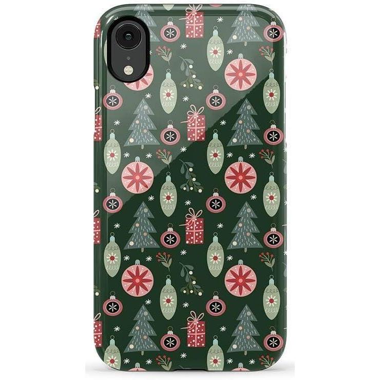 imageCasely iPhone XR Case  Goth Girlie  Black Bows  Essential Slim DualLayer Protective DesignTinsel Town  Christmas Ornament