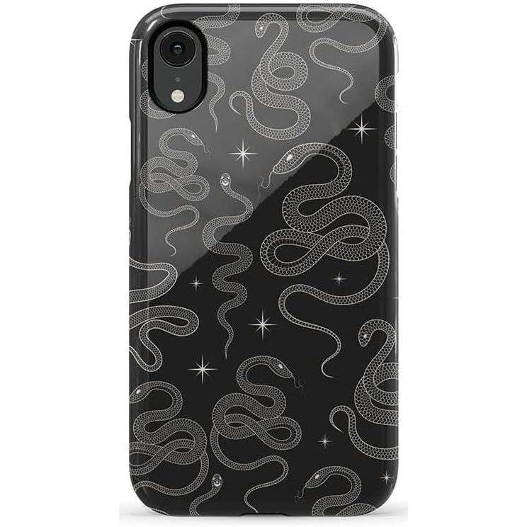imageCasely iPhone XR Case  Goth Girlie  Black Bows  Essential Slim DualLayer Protective DesignWere Ready For It  Black Serpent