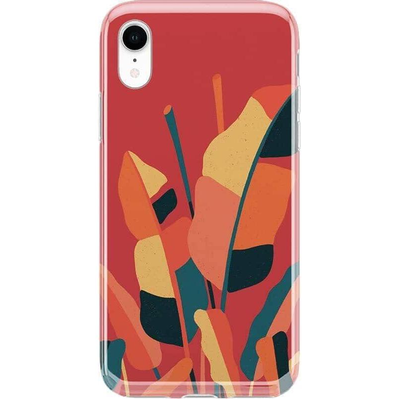 imageCasely iPhone XR Case  in Formation  Metallic Blue Camo  Classic Ultra Slim DesignLet it Grow  Banana Leaf Floral