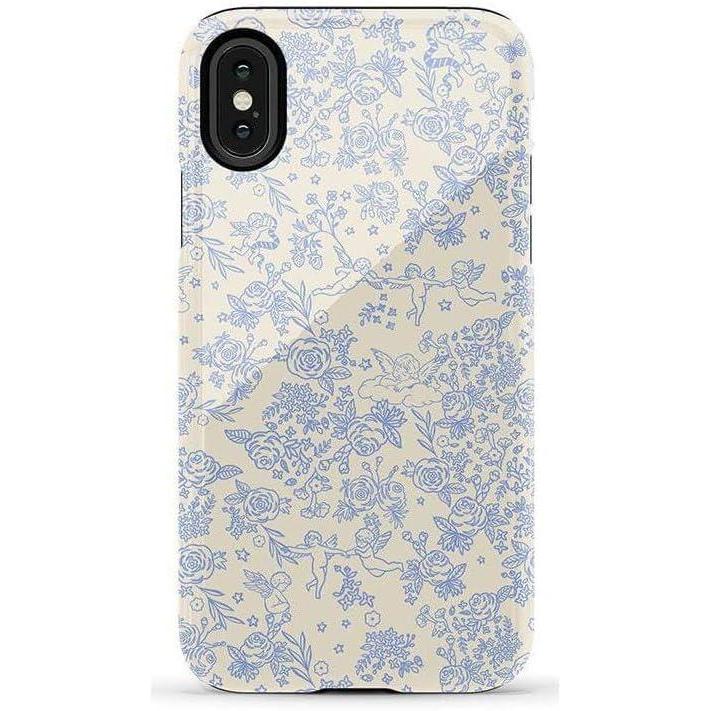 imageCasely iPhone XXS Case  Cupids Canvas  Periwinkle Floral  Essential Slim DualLayer Protective DesignCupids Canvas  Periwinkle Floral