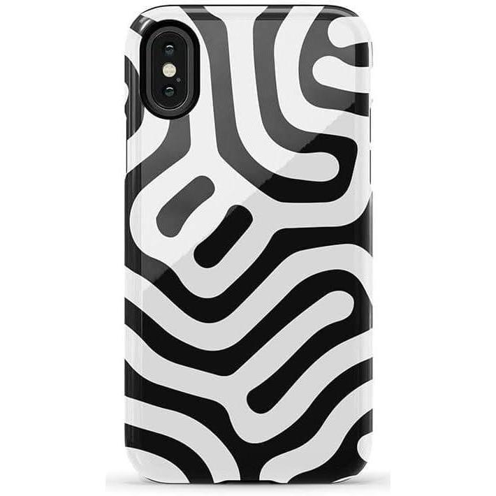 imageCasely iPhone XXS Case  Cupids Canvas  Periwinkle Floral  Essential Slim DualLayer Protective DesignMaze  High Contrast Design