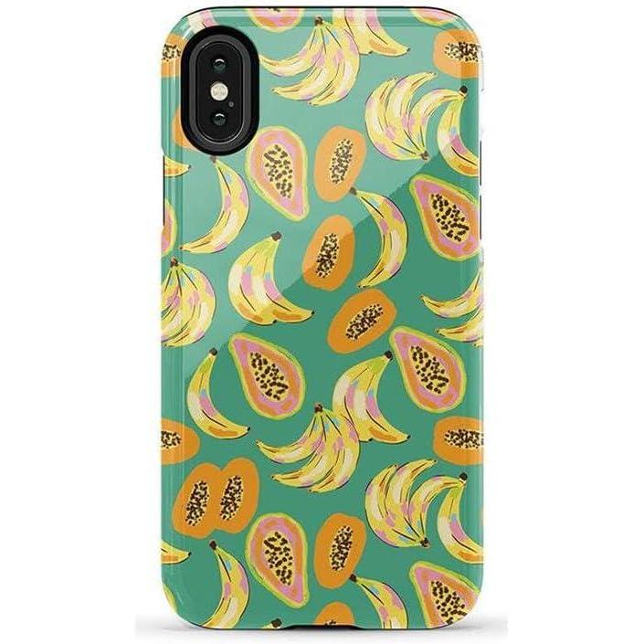 imageCasely iPhone XXS Case  Cupids Canvas  Periwinkle Floral  Essential Slim DualLayer Protective DesignPapaya Palms  Dippin Daisys Tropical Vaca