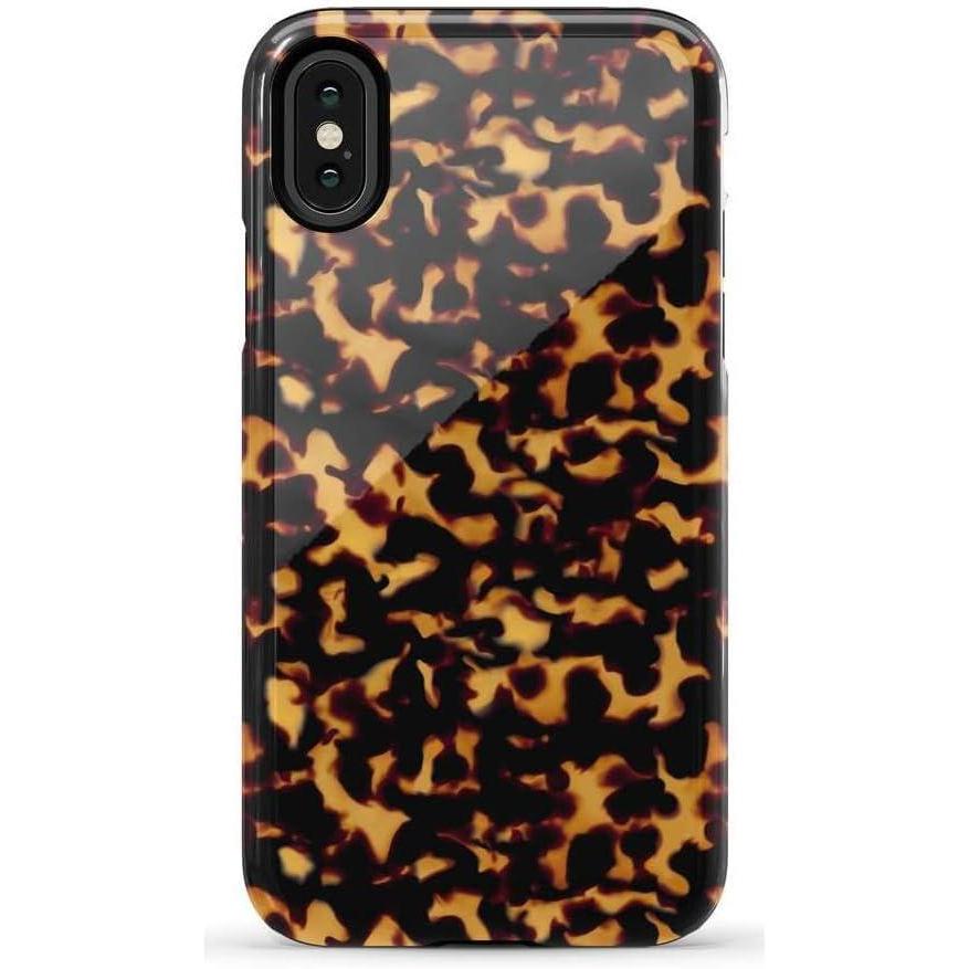 imageCasely iPhone XXS Case  Cupids Canvas  Periwinkle Floral  Essential Slim DualLayer Protective DesignShell Shocked  Tortoise Print