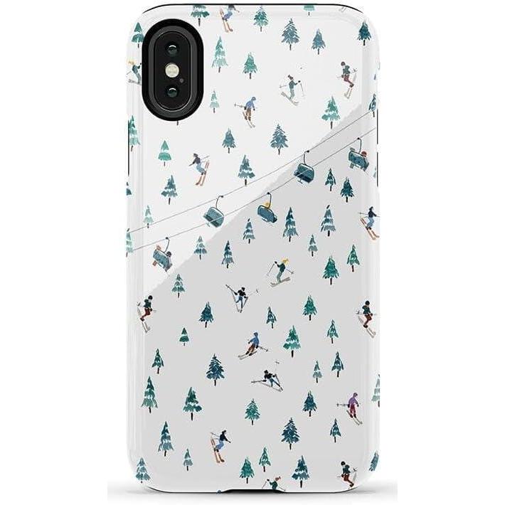 imageCasely iPhone XXS Case  Cupids Canvas  Periwinkle Floral  Essential Slim DualLayer Protective DesignWeve Peaked  Aprs Ski Mountains