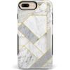 Geo White and Gold Marble