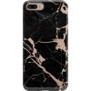 Cracked Rose Gold Black Marble
