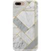 Geo White and Gold Marble