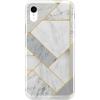 Sharp Lines | Geo White and Gold Marble
