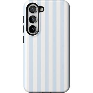 Casely Galaxy S23 Plus Case | Cherry on Top | Red Cherries | Essential Slim Dual-Layer Protective Design(Blue Stripes | Sunday Best)