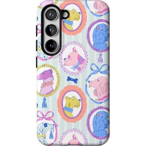 Casely Galaxy S23 Plus Case | Cherry on Top | Red Cherries | Essential Slim Dual-Layer Protective Design(Chateau Pups | French Dog)
