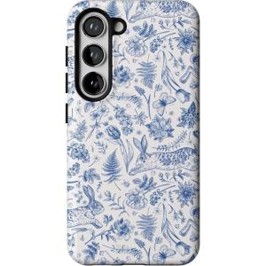 Casely Galaxy S23 Plus Case | Cherry on Top | Red Cherries | Essential Slim Dual-Layer Protective Design(Hop & Bloom | Bunny Toile)