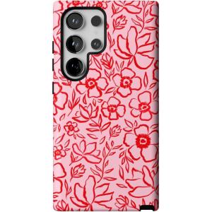 Casely Galaxy S24 Ultra Case | That’s Amore | Valentine’s | Essential Slim Dual-Layer Protective Design(Blush Garden | Floral Doodle)