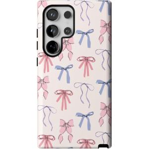 Casely Galaxy S24 Ultra Case | That’s Amore | Valentine’s | Essential Slim Dual-Layer Protective Design(Coquette Girlie | Pastel Bows)