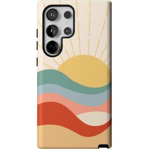 Casely Galaxy S24 Ultra Case | That’s Amore | Valentine’s | Essential Slim Dual-Layer Protective Design(Here Comes the Sun | Colorblock Sunset)