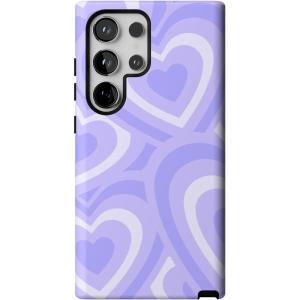 Casely Galaxy S24 Ultra Case | That’s Amore | Valentine’s | Essential Slim Dual-Layer Protective Design(Love Song | Lavender Heart)