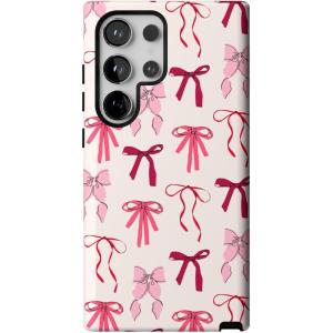 Casely Galaxy S24 Ultra Case | That’s Amore | Valentine’s | Essential Slim Dual-Layer Protective Design(Lover Girlie | Pink Bows)