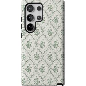 Casely Galaxy S24 Ultra Case | That’s Amore | Valentine’s | Essential Slim Dual-Layer Protective Design(Sage Tapestry | Floral Vines)