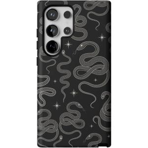 Casely Galaxy S24 Ultra Case | That’s Amore | Valentine’s | Essential Slim Dual-Layer Protective Design(We’re Ready For It | Black Serpent)