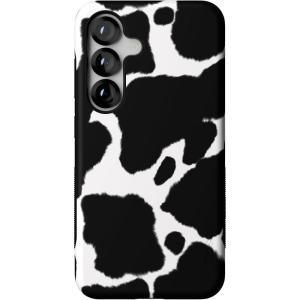 Casely Galaxy S25 Case | Hanging Around | Potted Plants Floral | Bold Protective Design | Compatible with MagSafe(Current MOOd | Cow Print)