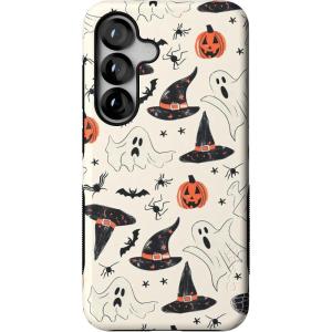Casely Galaxy S25 Case | Hanging Around | Potted Plants Floral | Bold Protective Design | Compatible with MagSafe(Feeling Witchy | Haunted Halloween)