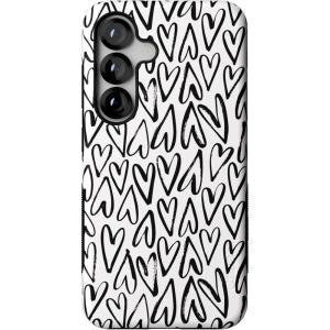 Casely Galaxy S25 Case | Hanging Around | Potted Plants Floral | Bold Protective Design | Compatible with MagSafe(Heart Throb | Endless Hearts)